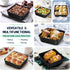 P&P CHEF 6” Square Cake Pans for Baking, 2-Piece Small Square Lasagna Brownie Pan, Stainless Steel Core with Non-stick Coatings, Easy to Use & Lea...