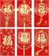 36pcs Chinese New Year Red Envelopes, 2024 New Year Hong Bao, 6 Styles Large Spring Festival Red Pocket Lucky Money Packets for Year of The Dragon...