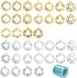 Allazone 37 PCS Open Bezel Charms, 36 PCS Mixed Open Bezels for Resin 9 Style Alloy Frame Pendants 2 Color Hollow Resin Frames for Resin Casting, ...