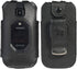 Nakedcellphone Fitted Series for Kyocera DuraXV Extreme, DuraXE Epic, DuraXA Equip Case, Black Vegan Leather Cover with [Built-in Screen Protectio...