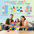 48 Pcs Tetra Tower Game, Stack Attack Family Board for 2 Players Family Games, Building Blocks Stacking Balance Games Toys for Kids, Adults, Frien...