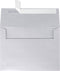 LUXPaper A7 Invitation Envelopes | Peel & Press | 5 1/4" x 7 1/4" | Silver Metallic | 80lb. Text | 50 Qty...