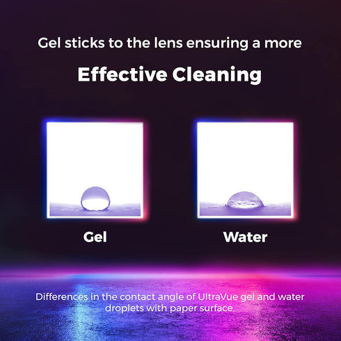 Eyeglass Gel Lens Cleaner Spray Kit - 3 x 2oz Gel Eyeglasses Cleaner Spray Bottle + 2 Microfiber Cloth for Cleaning - Safe for All Lenses (AR Coat...