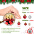 1 Inch Mini Red & White Peppermint Glass Ball Christmas Ornaments Set of 25 Balls | Miniature Christmas Tree Ornaments | Rustic Christmas Decorati...