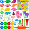 salipt Play Dough Tools for Kids, 40 PCS Playdough Tools Kit Include Dough Dinosaur Unicorn Animal World Accessory,Molds Rollers Cutters Scissors ...