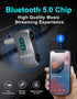 Bluetooth 5.0 Receiver for Car, Noise Cancelling Bluetooth AUX Adapter, Bluetooth Music Receiver for Car Stereo/PC/TV/Home Stereo/Wired Headphones...