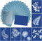 Sun Print Paper Kit Cyanotype Paper, 24 Sheets Cyanotype Papers with 1 Sheet Acrylic Panel, High Sensitive Nature Sun/Solar Activated Sun Printing...