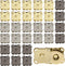 30 Piece Plum Magnetic Snap Buttons for Clothes Purse Handbag Scrapbook Homemade Sewing Craft (Black+Gold+Silver)...