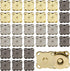 30 Piece Plum Magnetic Snap Buttons for Clothes Purse Handbag Scrapbook Homemade Sewing Craft (Black+Gold+Silver)...