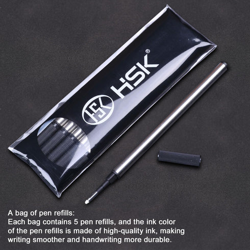 HSK Ballpoint Pens Luxury gift Pen Black Refill Line width 0.5mm,Best Ball Pen Gift Set for Men & Women Professional Executive,Office,Nice Pens Cl...