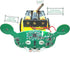 Line Following Robot Kit Smart Robot Assembly Project Kit Obstacle Avoidance Robot with Music DIY Kit Educational Robot Toy, Medium...