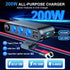 12V Car Cigarette Lighter Socket, 200W 3 Socket Cigarette Lighter Plug Splitter USB Charger Adapter 12 Volt Socket Power Outlet Auxiliary Cigarett...