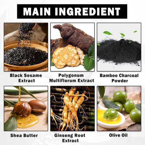 2PCS Gray Hair Reverse Bar Black Soap Bar Shampoo Bars for Gray Hair Coverage Reverse Bar Soap Darkening Shampoo Soap for Women Men...