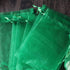 100 Count Organza Drawstring Gifts Bags for Jewelry,Earring,Crystal, 5x7 Inch Sheer Fabric Mesh Green Travel Decorative Pouch for Baby Shower,Chri...