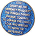 1 Year AA Medallion Reflex Blue Glitter Gold Plated Color Chip...