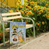 Welcome Spring Honey Bumble Bee Gnome Garden Flag, Summer Yard Outdoor Home Decorative Burlap Lawn Outside Decoration, Daisy Flowers Small Decor D...