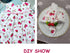Hanjunzhao Strawberry Fabric by The Yard, Strawberries on White Background, Cotton Fabric for Clothing Sewing and Arts Crafts, 39 by 63-inch (1.09...