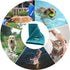 DAN RIVER 100% Cotton Dog Bath Towel Ultra Soft 450 GSM Super Absorbent Quick Drying Paw Embroidered Pattern and Lint-Free Cat, Puppy & Pet Groomi...