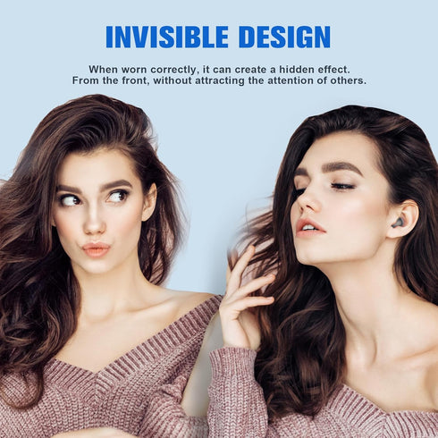 Invisible Earbuds Wireless Bluetooth, Discreet Smallest Hidden Tiny Bluetooth Mini Micro Earbuds for Work, Invisible Sleep Wireless Earphone Water...