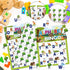 Animal Bingo Game for Toddler Adults, 24 Players Animal Bingo Cards Letter Recognition Animals Themed Bingo Game Cards Jungle Safari Party Game fo...