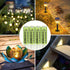 Rechargeable AA Batteries, Ni-MH Double A Solar Batteries High Capacity 1.2V Pre-Charged for Outdoor Solar Lights, String Lights, Pathway Lights (...