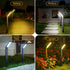 Solar Pathway Lights Outdoor, Aluminum Solar Yard Outdoor Lights with 3 Lighting Modes, Solar Garden Lights Outdoor Waterproof, Solar Landscape Pa...