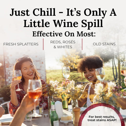 Chateau Spill Red Wine Stain Remover - 4oz 2 Pack Spray Cleaners for Clothes, Tablecloth, Carpet, Upholstery and Laundry - from the makers of Miss...