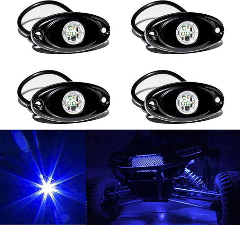 YONEDA Rock Lights for Trucks(4 Pods Blue)...