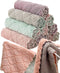 12 Pack Kitchen Towels Quick Dry Washcloths, Coral Velvet Dishtowels Multipurpose Reusable Cloths, Soft Tea Absorbent Cleaning Cloths Double-Sided...