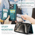 for iPhone 15 Pro Wallet Case with Card Holder, RFID Blocking for iPhone 15 Pro Case for Women Men, Durable Kickstand Shockproof Phone Case for iP...