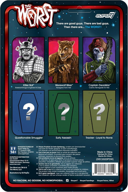 Super7 The Worst Reaction Figures Wave 04 (Scum Squad) - Captain Deadstar Action Figure...