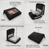 Mens Zip Around Leather Wallet with Inserts (Black)...