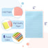 Mr. Pen- Lined Sticky Notes 4x6, 6 Pads, 45 Sheets/Pad, Pastel Color, Sticky Notes with Lines, Sticky Pads, Sticky Note Pads, Colorful Sticky Note...