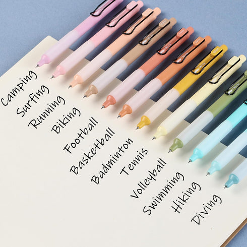 Mr. Pen- Retractable Gel Pens, 12 Pack, Black Ink Gel Pens, Pastel Barrels, Fast Dry, Gel Pens Fine Point 0.5mm, Retractable Pens, Cute Pens, Gel ...
