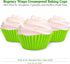 Regency Wraps Greaseproof Professional Grade Baking Cups, Pack of 40, Standard Liners, Lime Solid, for Cupcakes, Muffins, Candy, Non Stick...