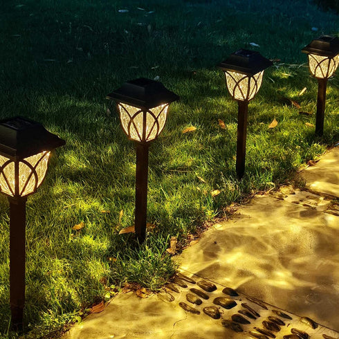 KAQ 2 Pack LED Solar Lights Outdoor Waterproof, Solar Garden Lights Auto On/Off, Outside Lights for Yard, Patio Decor, Landscape Lighting, Pathway...