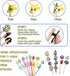 100PCS Mixed Anime Cartoon Pencil Toppers - Kawaii Pen Charms for Boys and Girls, Cute Classroom Rewards and Prizes for Students, Pencil Decoratio...