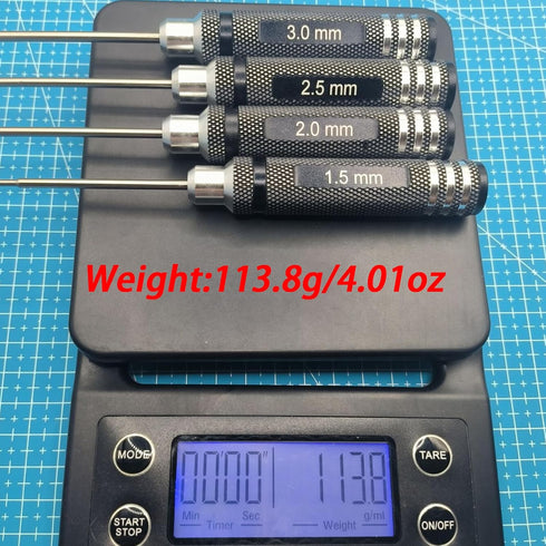 4pcs Hex Screw Driver Set 1.5-3.0mm Allen Wrench Keys Screwdriver Kit RC Repair Tools Kit for Traxxas Arrma HSP HPI AXIAL Tamiya LOSI Redcat Wltoy...