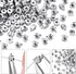 50pcs Crimp Beads for Jewelry Making, Silver Spacer Beads Metal Bead Stopper Crimp Charms for Bracelet Necklace Ends Accessories...