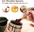 6/9/12in Wooden Spoons, 6pcs Soup Spoons Set, Small Wooden Utensils for Coffee, Tea, Jam, Sugar, Ice Cream and Bath Salts (6pcs 6in)...