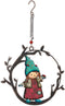 Sunset Vista Designs Rustic Garden Decoration Hanging Garden Decor Outdoor Bouncy Dangler, 13" L, Girl & Ladybug...