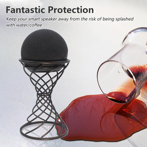 Smart Speaker Table Stand Decorative Holder for Echo Dot 3rd/4th/5th Gen, Echo 4th/5th Gen, Echo Glow, Apple Homepod Mini and Google Home Mini/Nes...