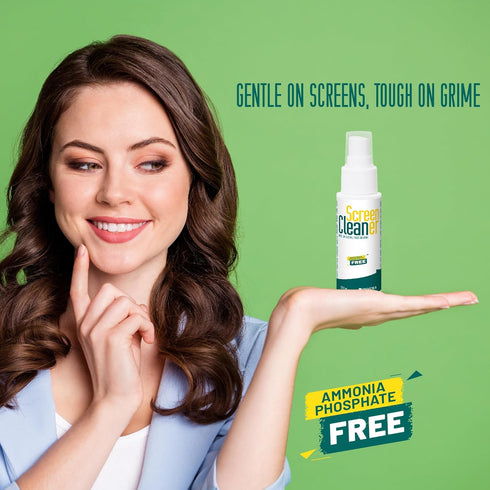 Screen Cleaner Spray with Microfiber Cloth, Laptop Cleaner, TV Screen Cleaner, Electronic & Lens Cleaner Spray - Versatile for Phones, Cameras, Co...