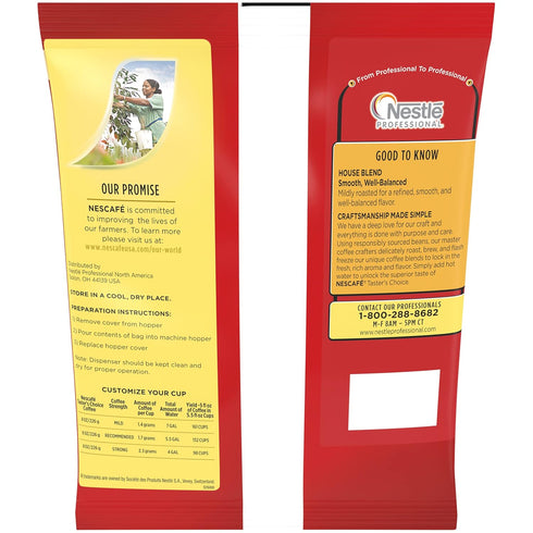 Nescafe Instant Coffee, Taster's Choice Light Roast House Blend, 8 oz Bulk Pouch...