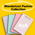 Post-it 100% Recycled Paper Super Sticky Notes, 2X The Sticking Power, 4x6 in, Lined, 4 Pads/Pack, 45 Sheets/Pad, Wanderlust Pastels Collection (4...
