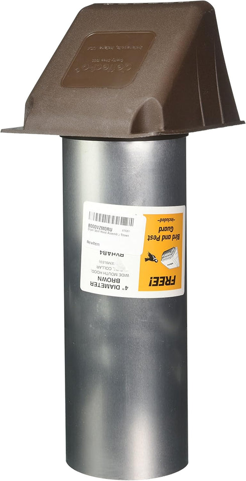 Deflecto Dryer Vent Hood Assembly Brown...