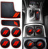 HAMSAM for Dodge Charger Accessories 2015-2021 Anti Dust Cup Holder Inserts, Door Pocket Liners and Center Console Liner Mats Premium Custom Inter...