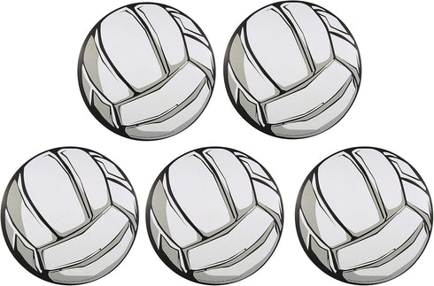 Car Magnet Sports Athlete Volleyball Magnetic Decal for School Lockers or Fridge, 3 3/4 Inch, Set of 5 (Grey)...