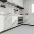 Glossy Marble White Peel and Stick Wallpaper Granite Contact Paper Self Adhesive and Removable Cover Surfaces Marble Paper 23.6" x118" for Counter...