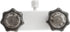 Dura Faucet DF-SA100S-WT RV/Motorhome/Trailer Shower Faucet Valve Diverter with Smoked Acrylic Knobs (White)...